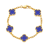 Blue Clover Armband