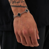 Midnight Clover Armband