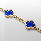 Blue Clover Armband