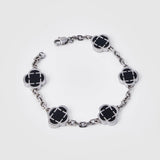 Midnight Clover Armband