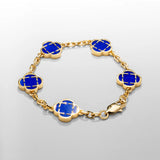 Blue Clover Armband
