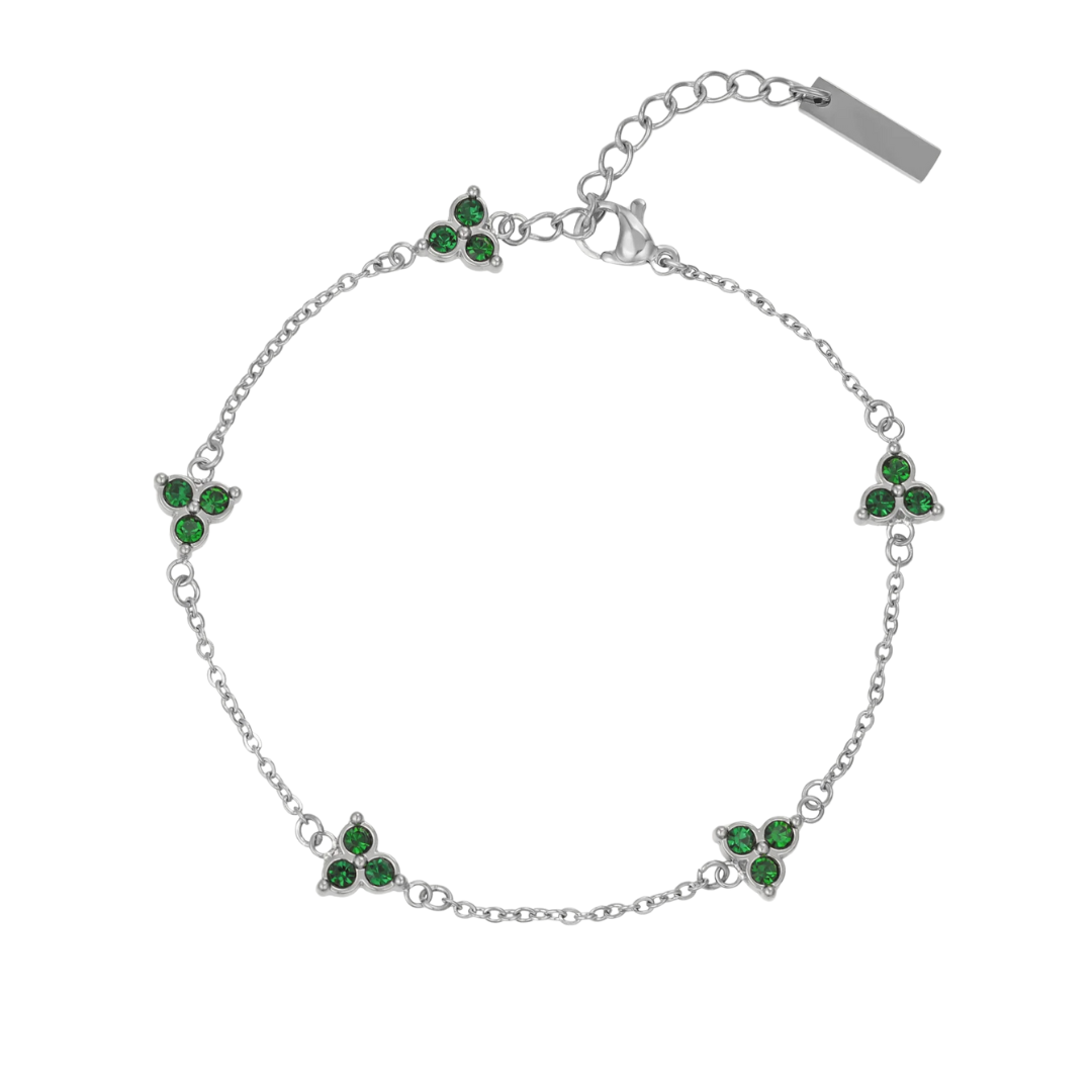 Green Charm Armband