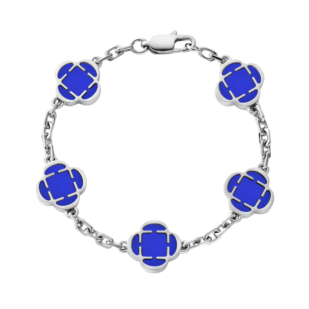 Blue Clover Armband