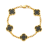 Midnight Clover Armband