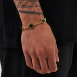 Midnight Clover Armband
