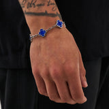 Blue Clover Armband