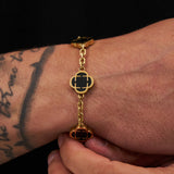 Midnight Clover Armband