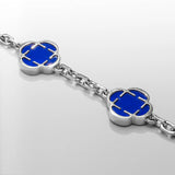 Blue Clover Armband