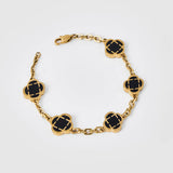 Midnight Clover Armband