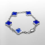 Blue Clover Armband
