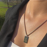 Gravurplatte Halskette