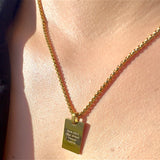 Gravurplatte Halskette